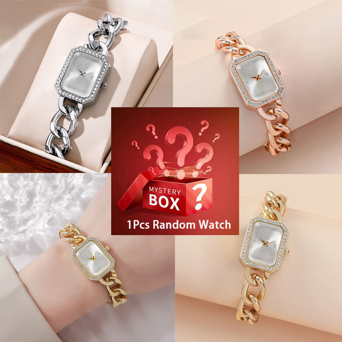 Luxury Watch Hand - Zegarek w magicznym pudełku, 1 losowy