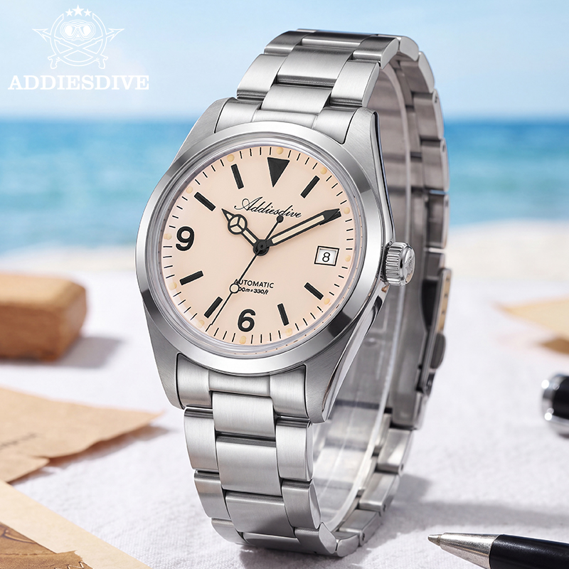 Luxury Watch Second Hand - ADDIESDIVE Automatyczny Zegarek Mechaniczny Dla Kobiet