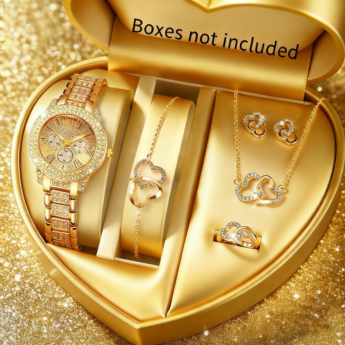 Luxury Watch Gift Box - 6 SZTUK Luksusowy Zestaw Biżuterii z