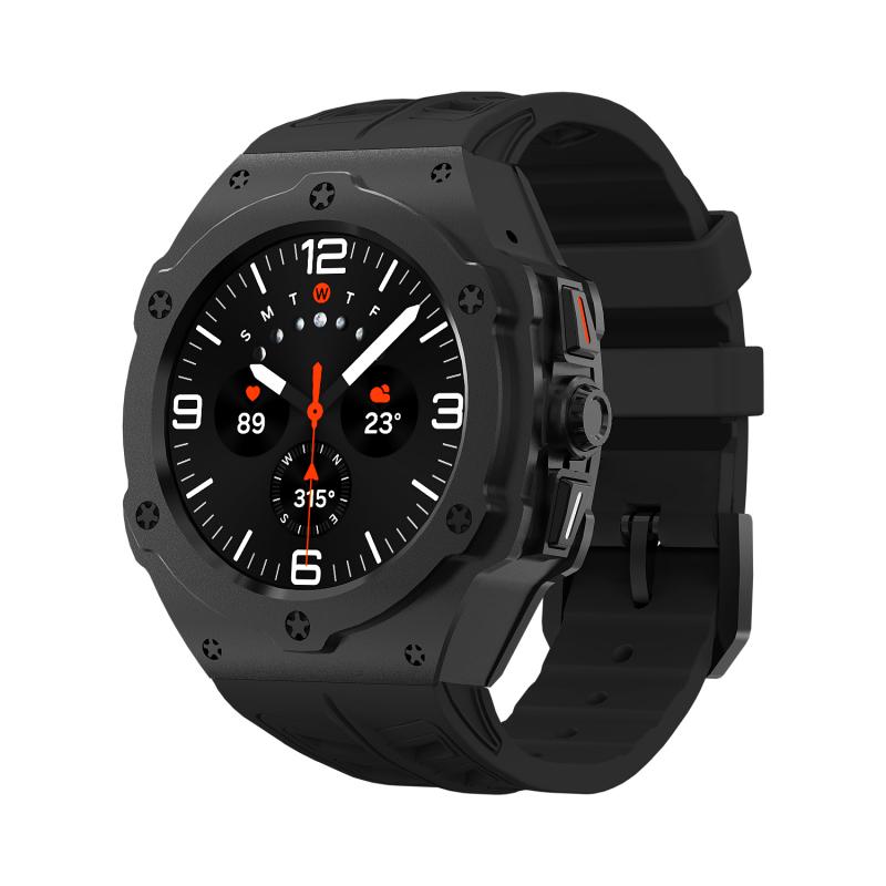Luxury Watch With Rubber Strap - Luksusowy metalowy zestaw modyfikacji do zegarka