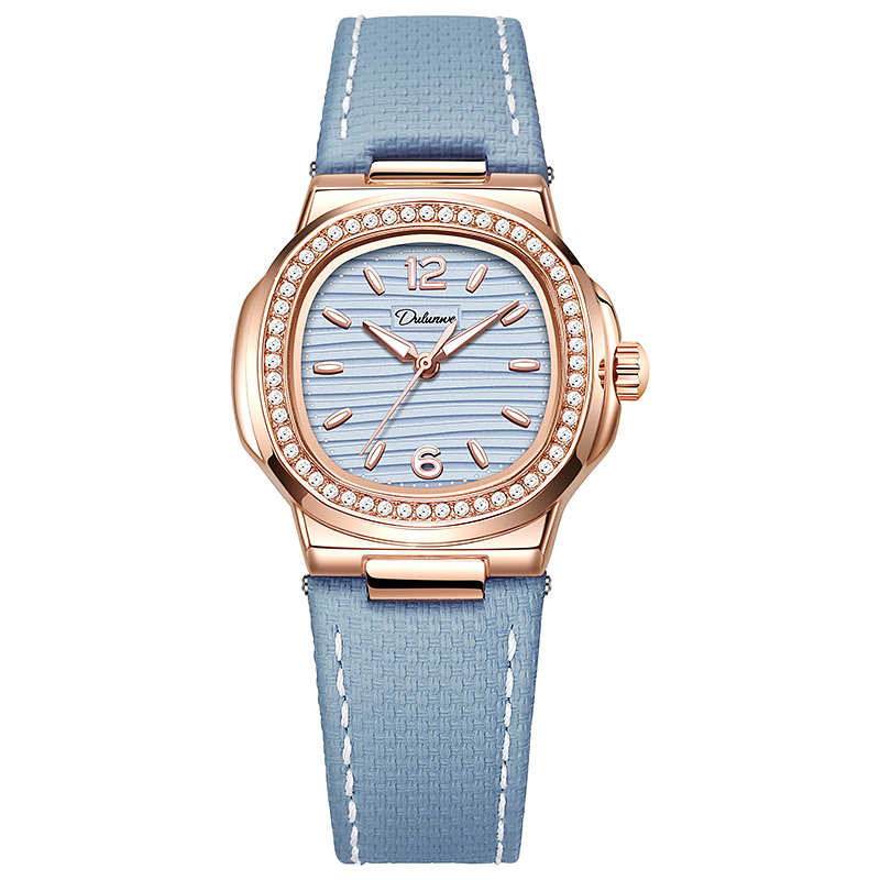 Luxury Watch With Rubber Strap - Wykwintny i minimalistyczny damski zegarek mechaniczny