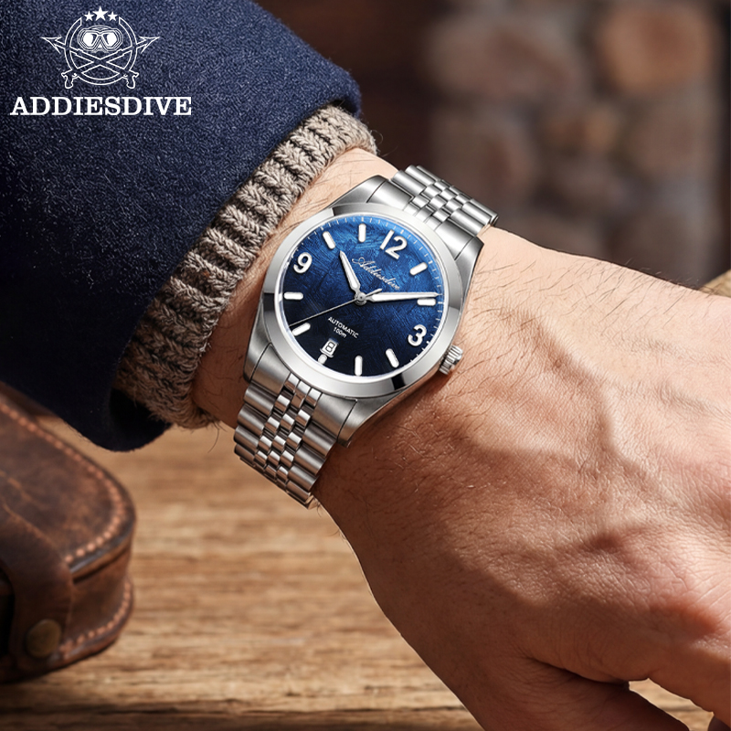 Luxury Watch Second Hand - ADDIESDIVE Automatyczny Zegarek Mechaniczny AD2547 Szafirowe