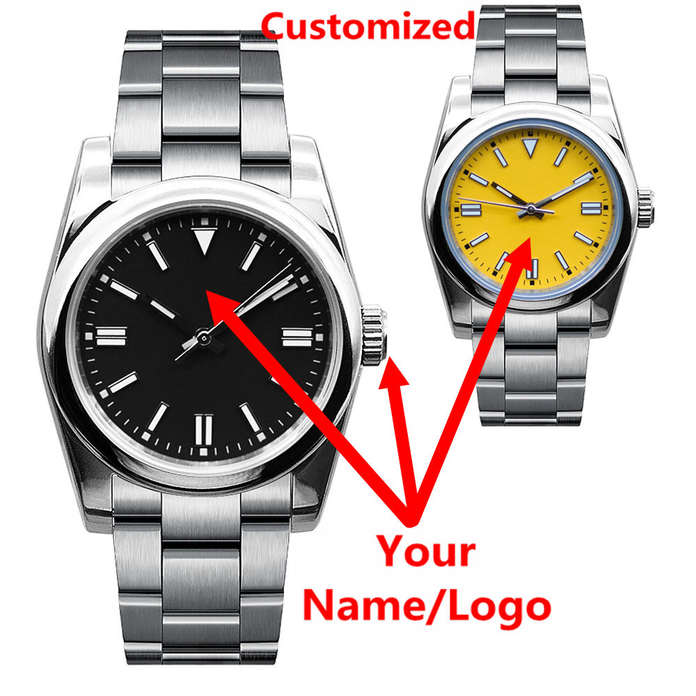 Luxury Watch Design - Zegarek męski z własnym logo, szafirowe