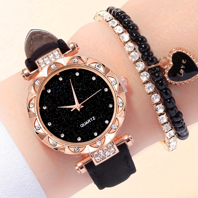 Luxury Watch Gift For Her - Zegarek kwarcowy Starry Fashion z luksusowymi