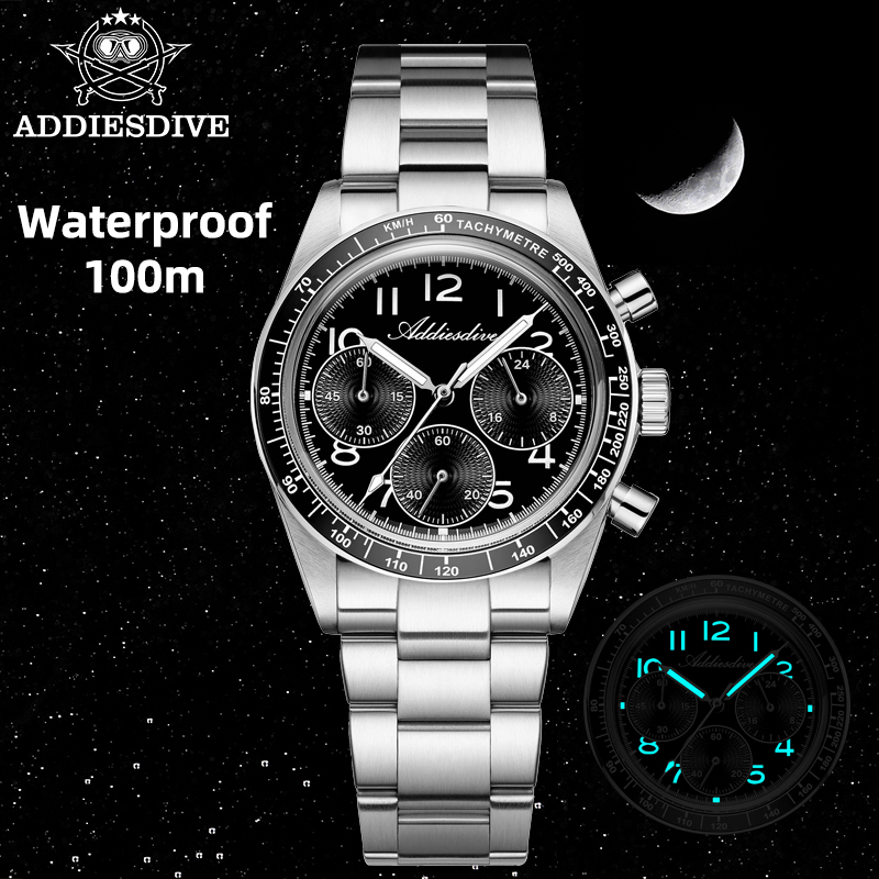 Luxury Watch Second Hand - ADDIESDIVE 2026 Męskie Zegarki Kwarcowe Modny