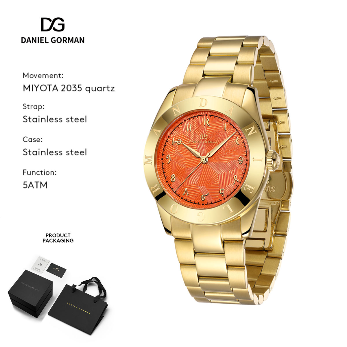 Zegarek damski Daniel Gorman z – Luxury Watch Gift For Her recenzja i cena