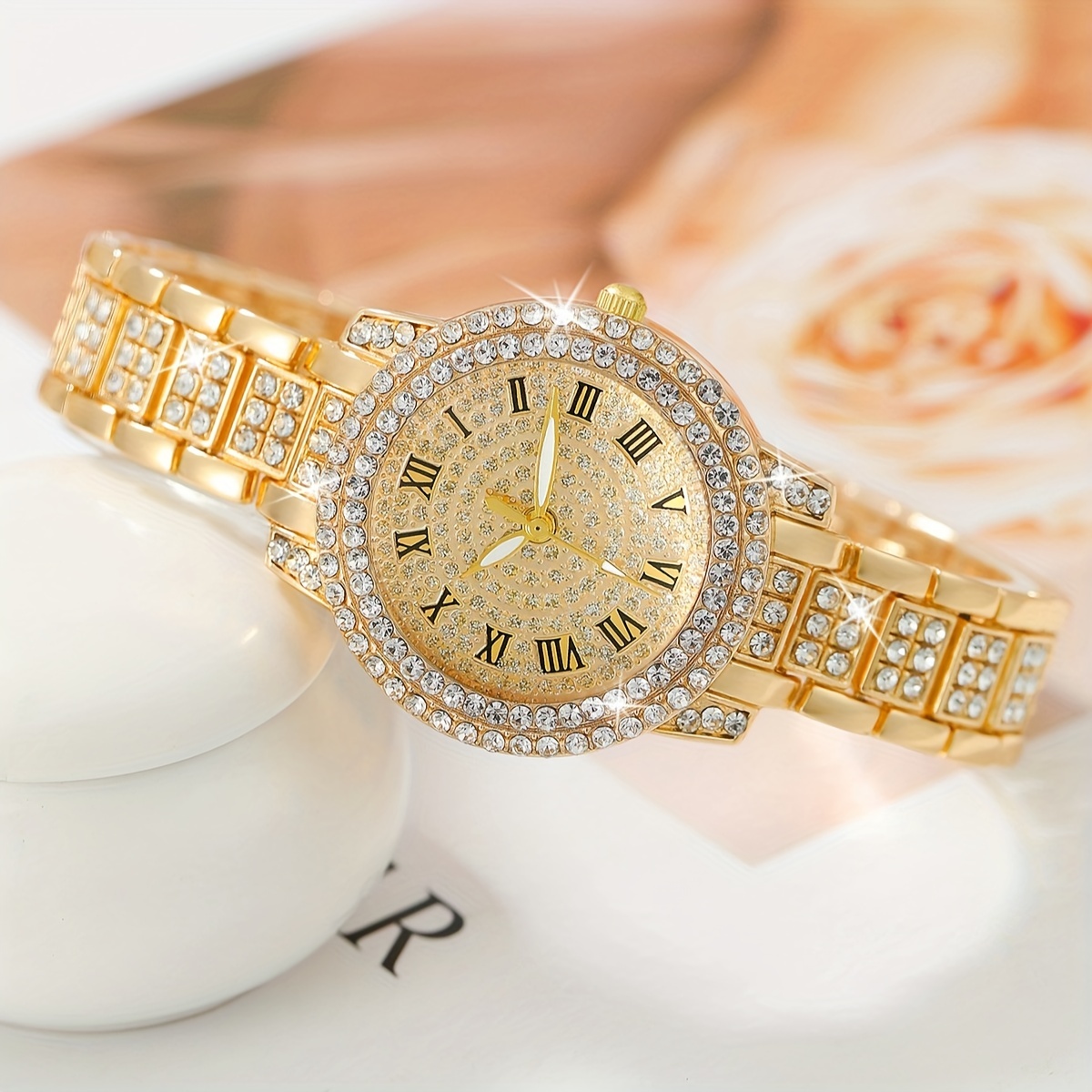 6 szt./zestaw Damski zegarek l – Luxury Watch Gift For Her recenzja i cena