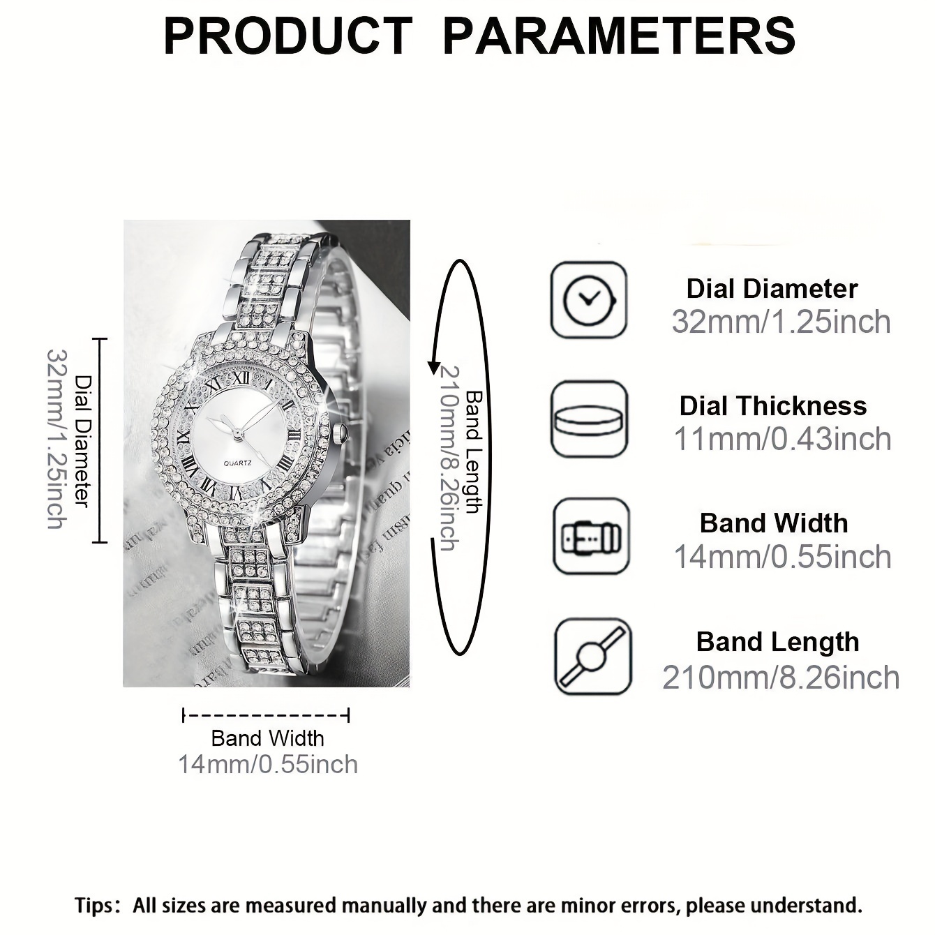 6 szt./zestaw Damski zegarek l – Luxury Watch Gift For Her recenzja i cena