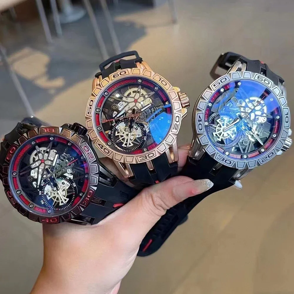 Zegarki kwarcowe 3D Męskie Luk – Luxury Watch With Rubber Strap recenzja i cena