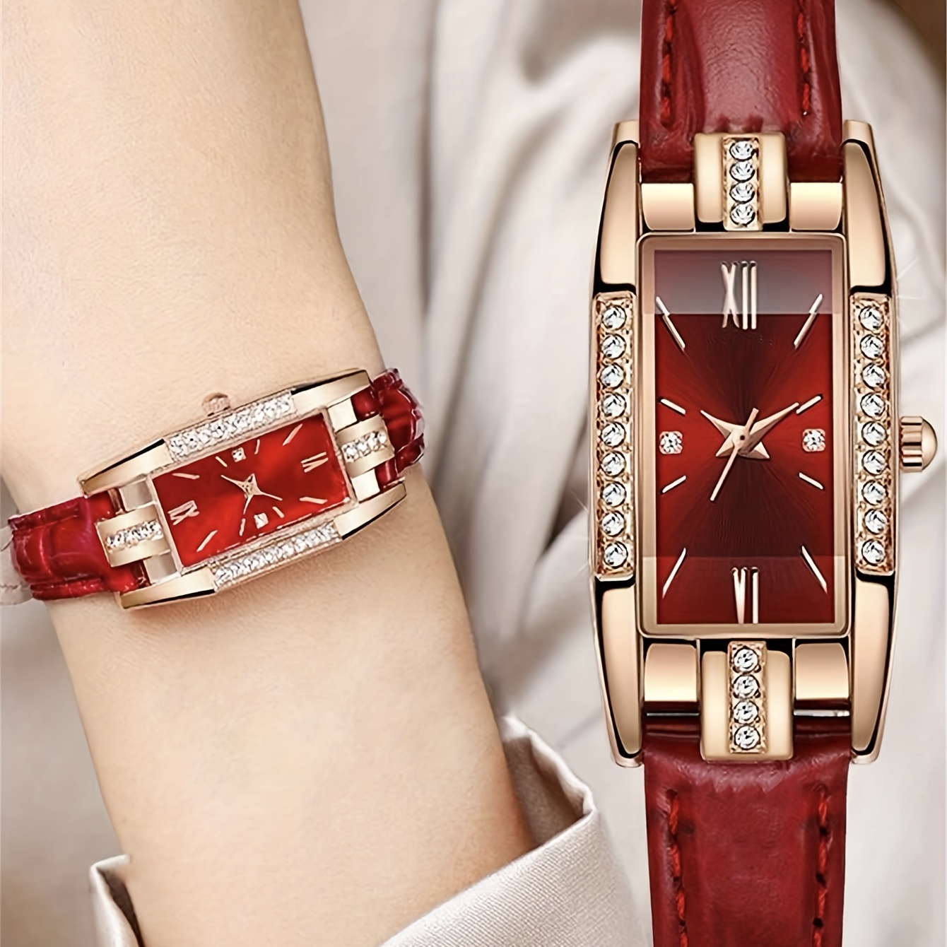 Damski zegarek kwarcowy z pros – Luxury Watch Gift For Her recenzja i cena