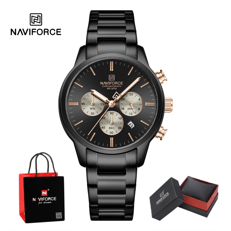 Zegarek męski NAVIFORCE Quartz – Luxury Watch Gift Box recenzja i cena