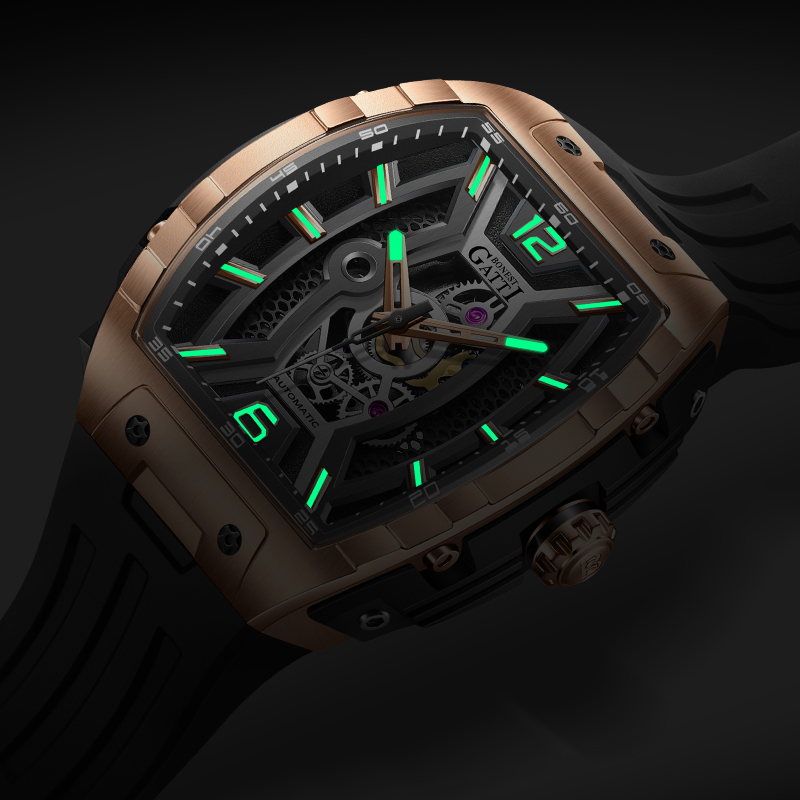 Zegarek męski BONEST GATTI Ger – Luxury Watch With Rubber Strap recenzja i cena