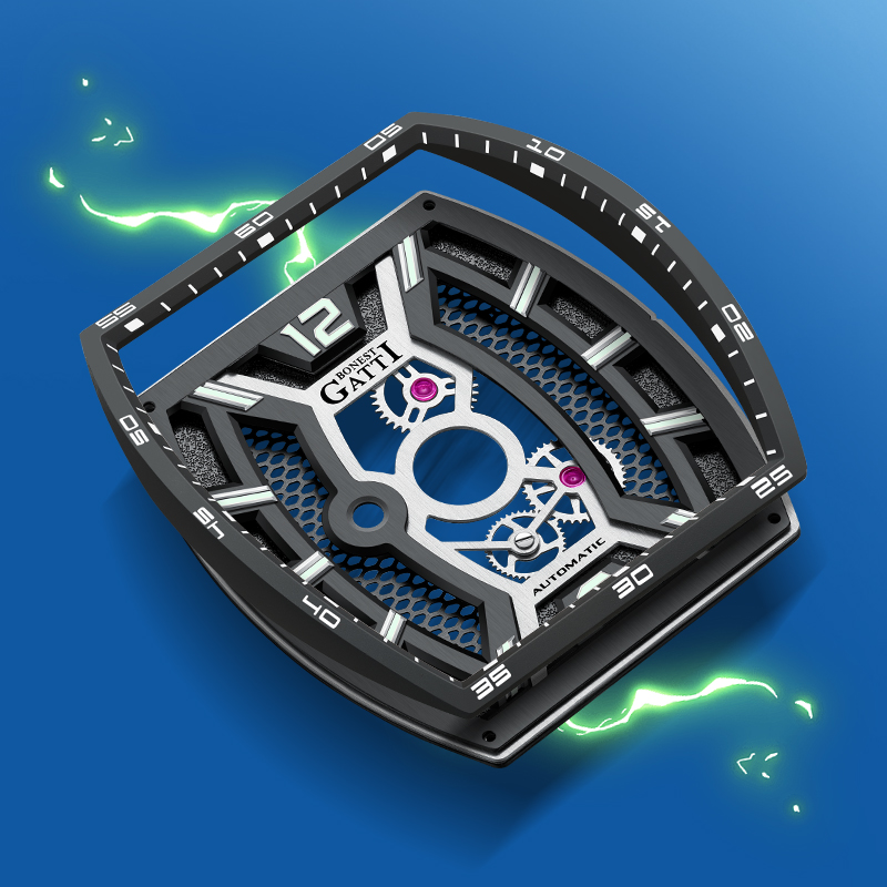 Zegarek męski BONEST GATTI Ger – Luxury Watch With Rubber Strap recenzja i cena