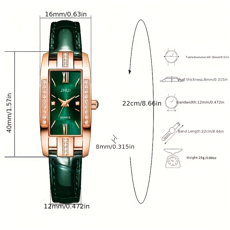 Luksusowy zegarek kwarcowy z c – Luxury Watch Gift For Her recenzja i cena