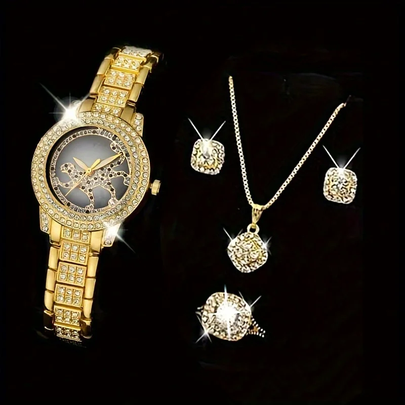 5 szt./zestaw Zegarek damski z – Luxury Watch Gift For Her recenzja i cena