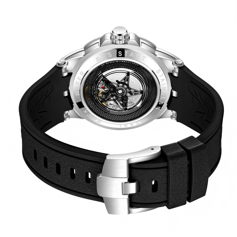 Kreatywne zegarki 3D z kwarcem – Luxury Watch With Rubber Strap recenzja i cena