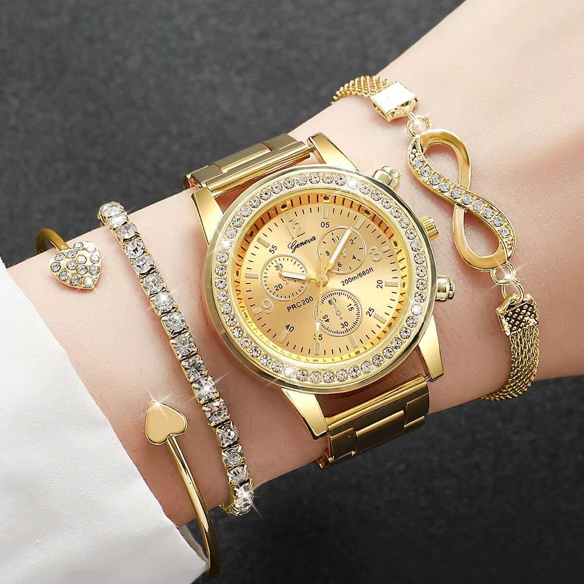 4 szt./zestaw Luksusowe damski – Luxury Watch Gift Box recenzja i cena