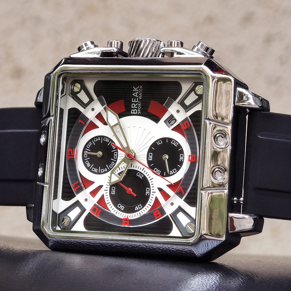 Nowy luksusowy top marka chron – Luxury Watch With Rubber Strap recenzja i cena