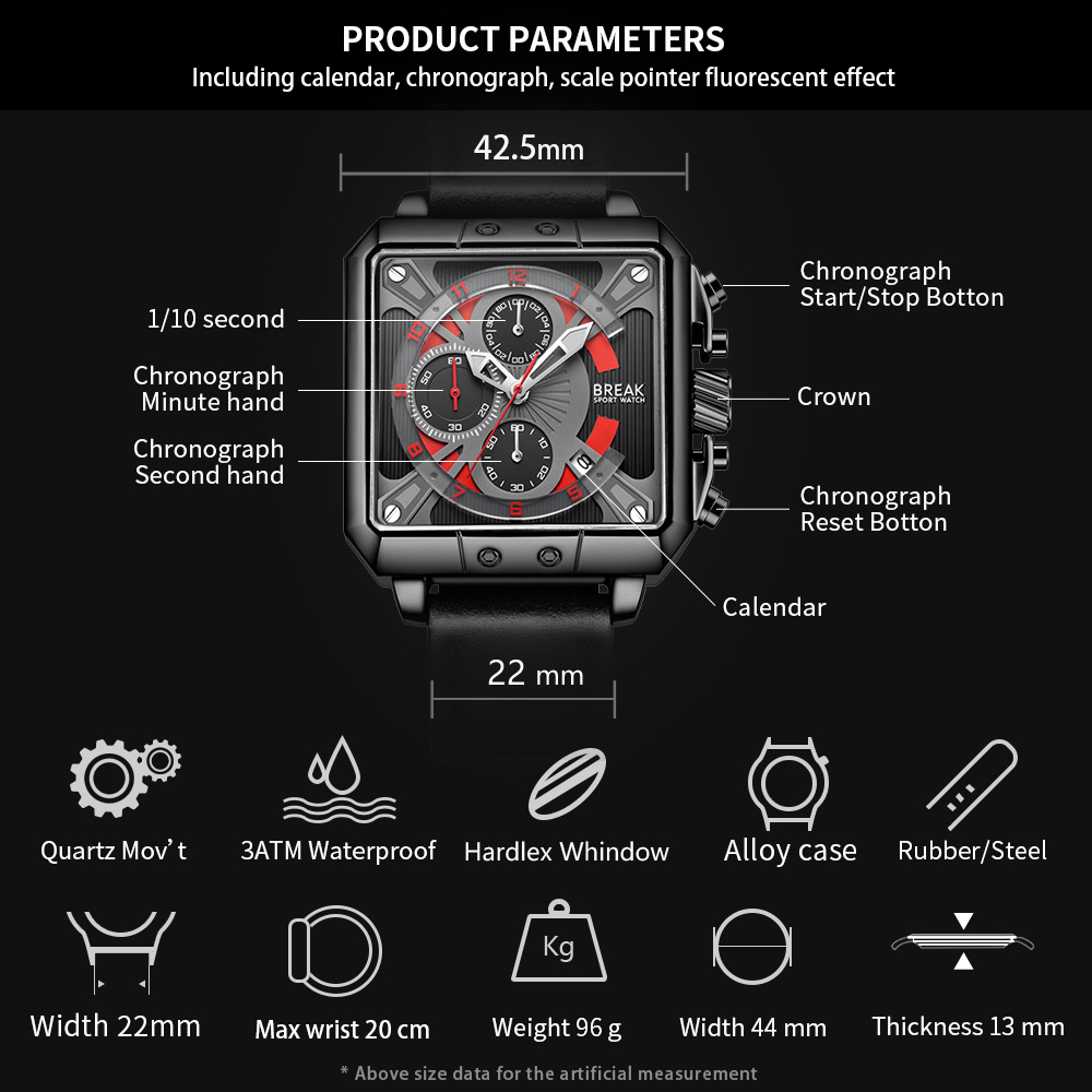Nowy luksusowy top marka chron – Luxury Watch With Rubber Strap recenzja i cena