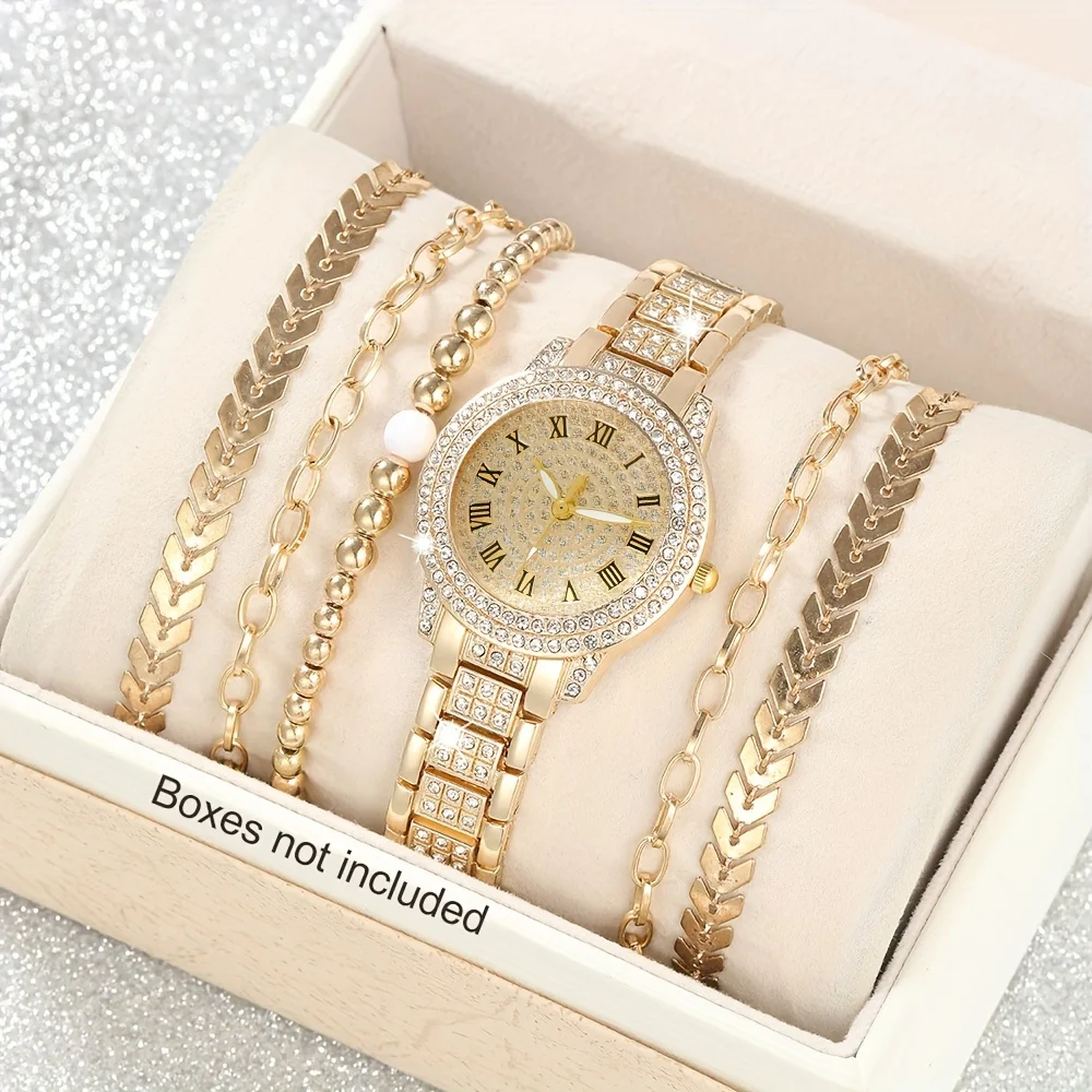 6 sztuk/zestaw damski luksusow – Luxury Watch Gift For Her recenzja i cena