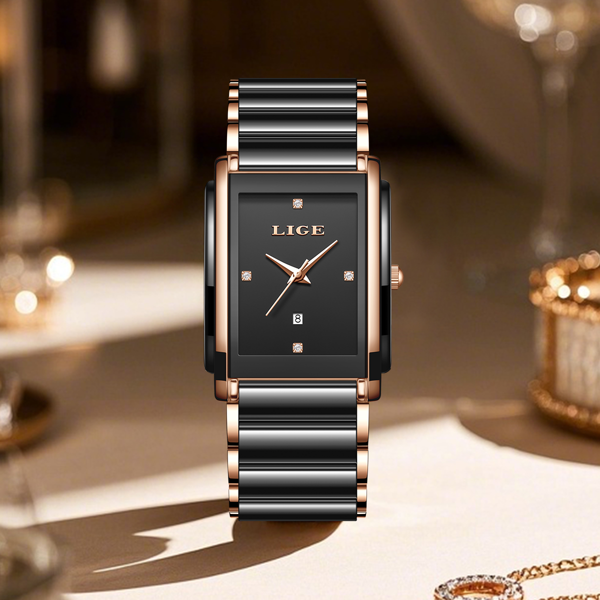 Zegarki damskie LIGE Fashion E – Luxury Watch Gift Box recenzja i cena