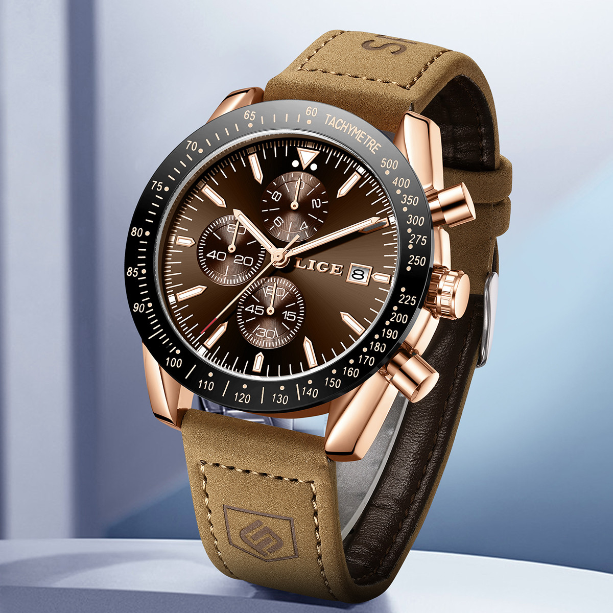 Zegarki męskie LIGE skórzane m – Luxury Watch Hand recenzja i cena