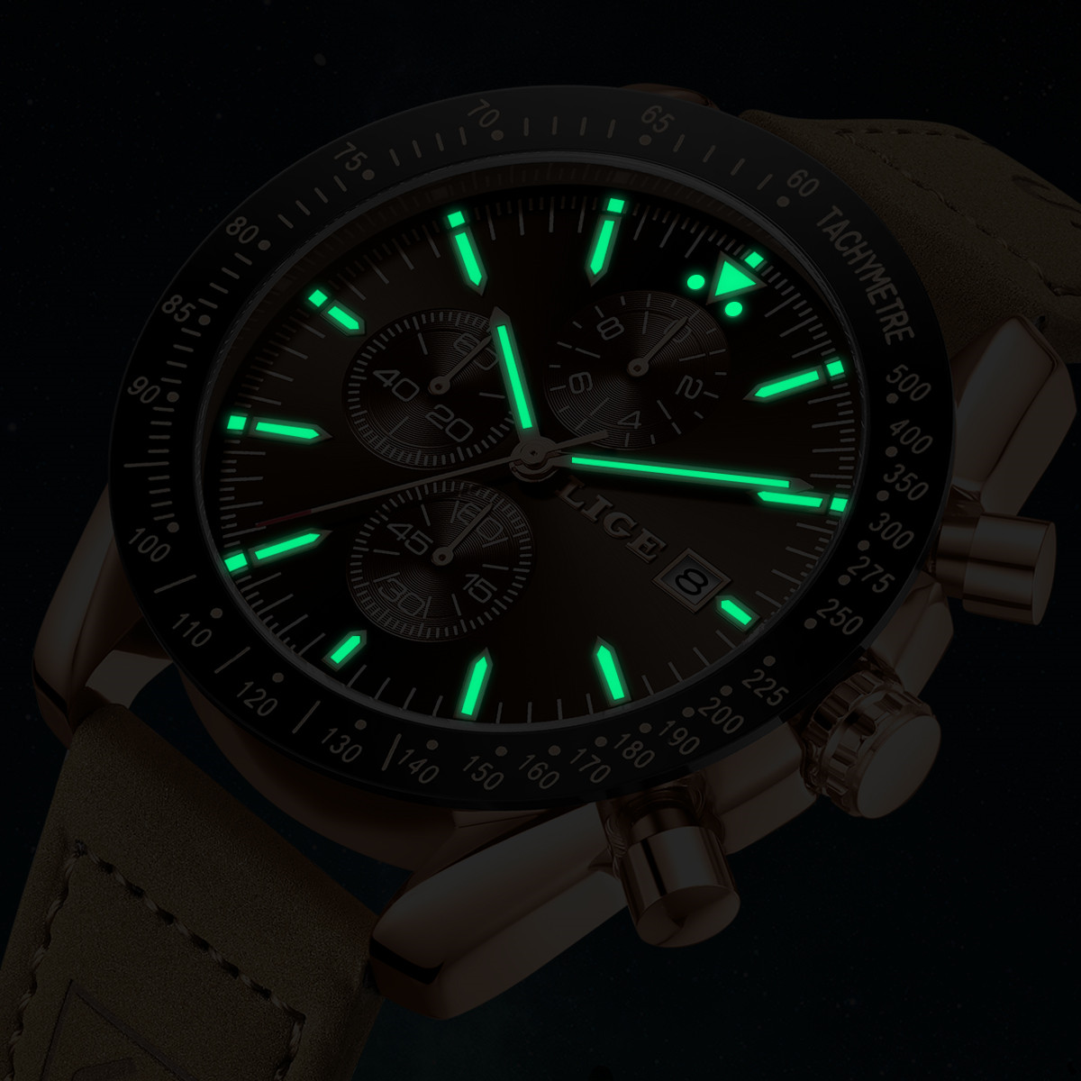 Zegarki męskie LIGE skórzane m – Luxury Watch Hand recenzja i cena