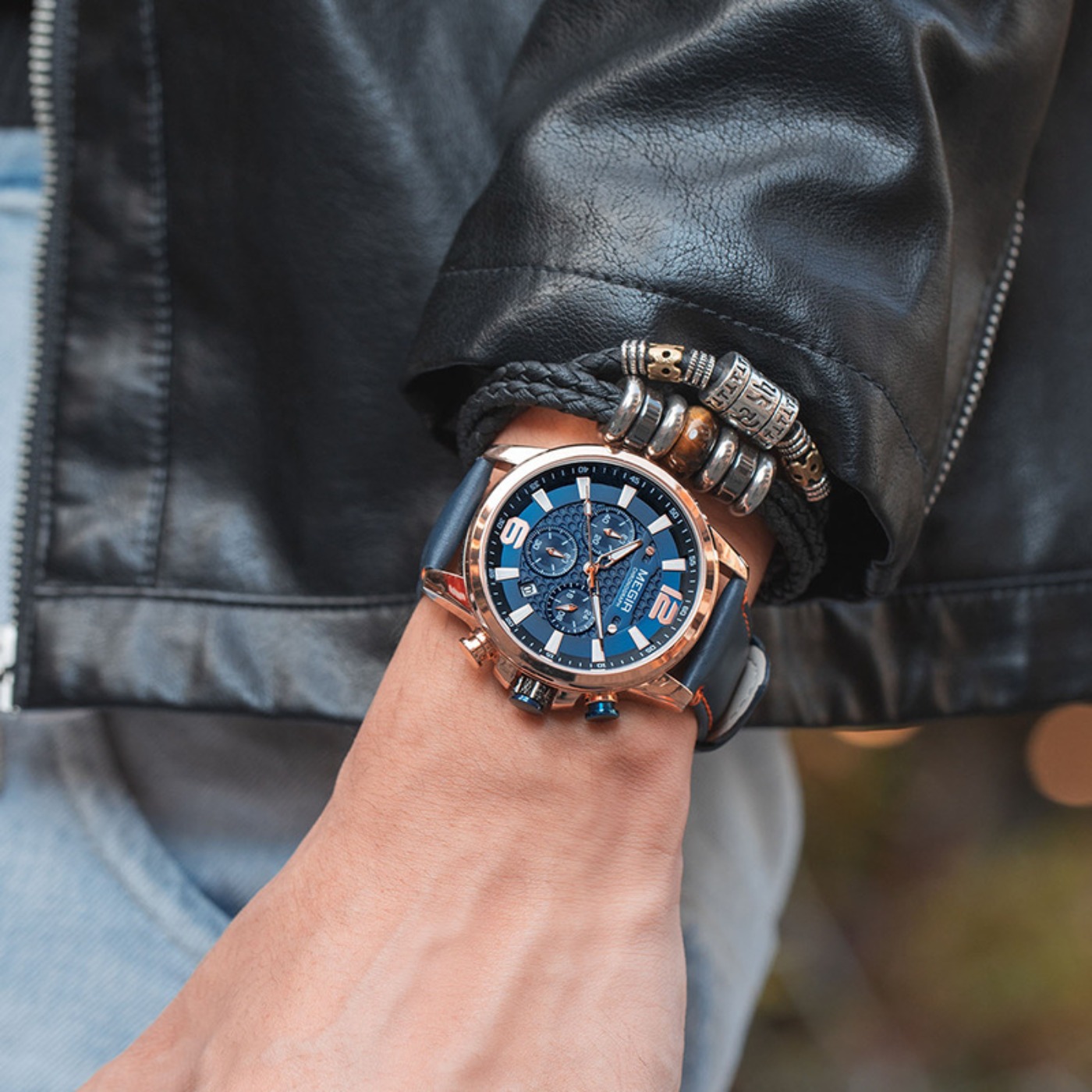 MEGIR 2020 Luksusowe Zegarki M – Luxury Watch Leather recenzja i cena